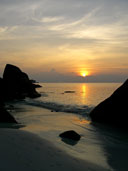 พระอาทิตย์ตกที่เกาะเมียง (เกาะสี่) อุทยานแห่งชาติสิมิลัน
